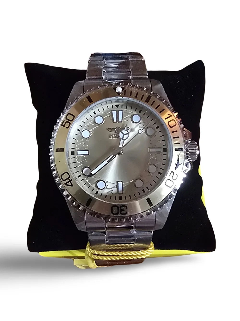 Invicta Silver Stainless Steel Men's Diver Watch